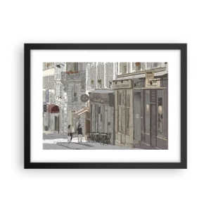 Poster in einem schwarzem Rahmen - Stadtfreuden - 40x30 cm