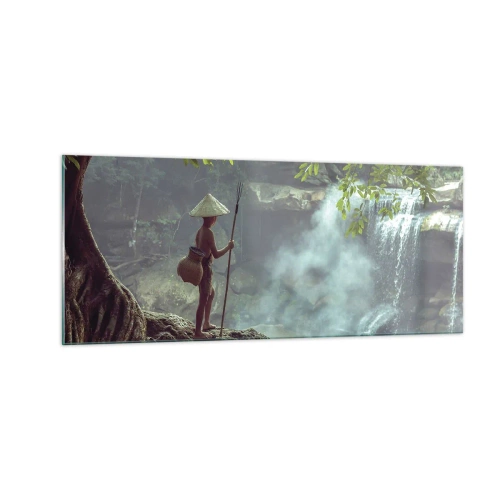 Glasbild - Bild auf glas - Befreundet mit der Natur - 100x40 cm