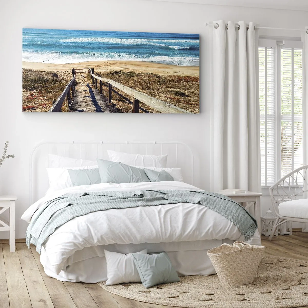 Bild auf Leinwand - Leinwandbild - Lauf! - 100x40 cm