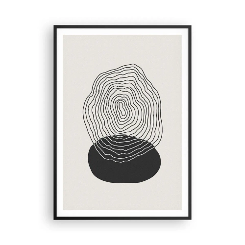 Poster in einem schwarzem Rahmen - Dauer und Schwingung - 70x100 cm