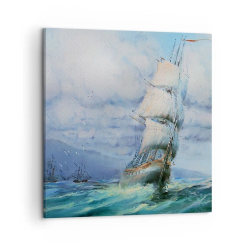 Bild auf Leinwand - Leinwandbild - Guter Wind - 50x50 cm