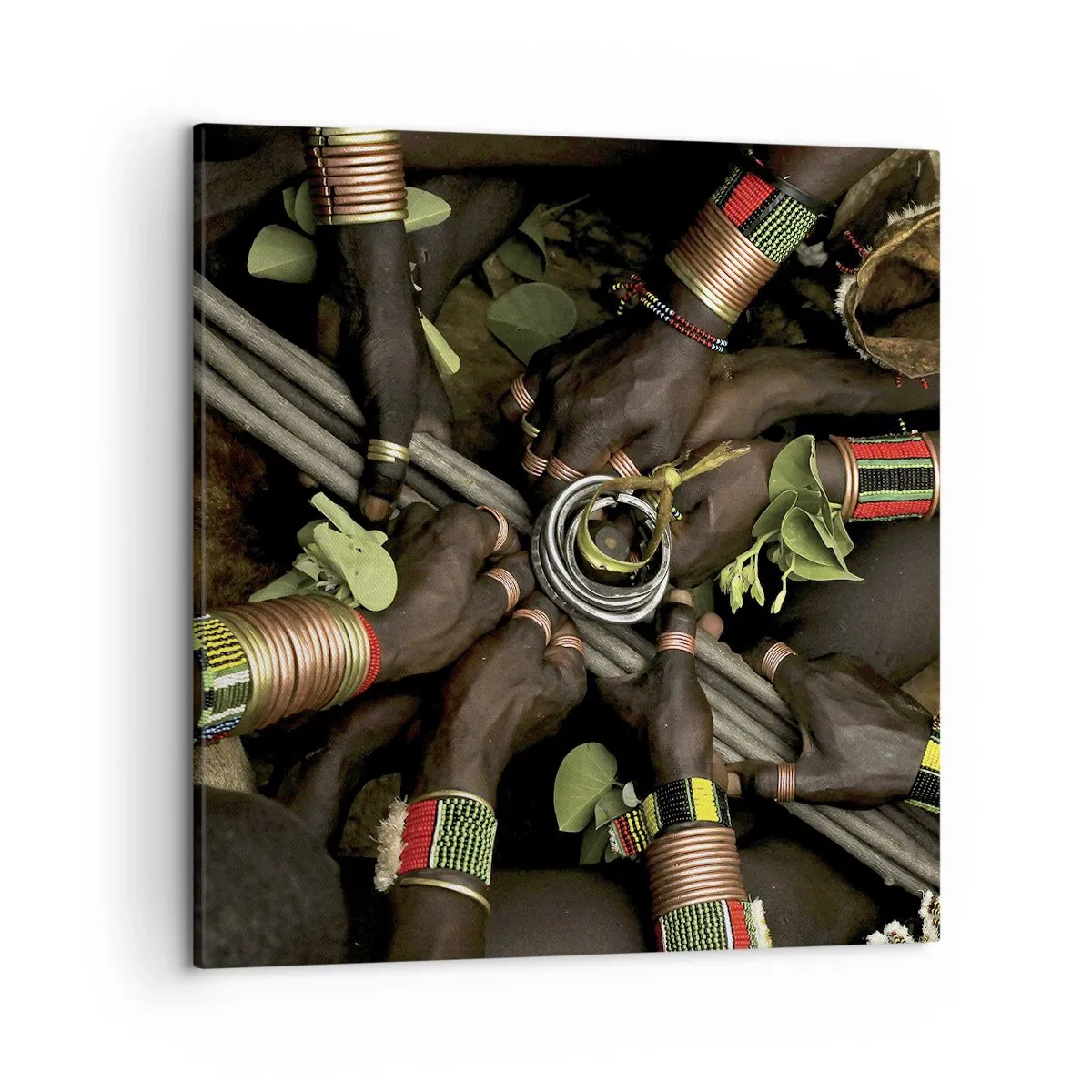 Bild auf Leinwand - Leinwandbild - Wir sind zusammen - 50x50 cm