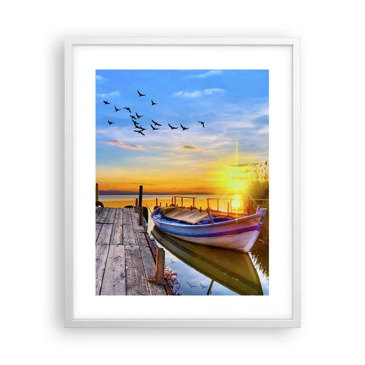 Poster in einem weißen Rahmen - Bis morgen - 40x50 cm