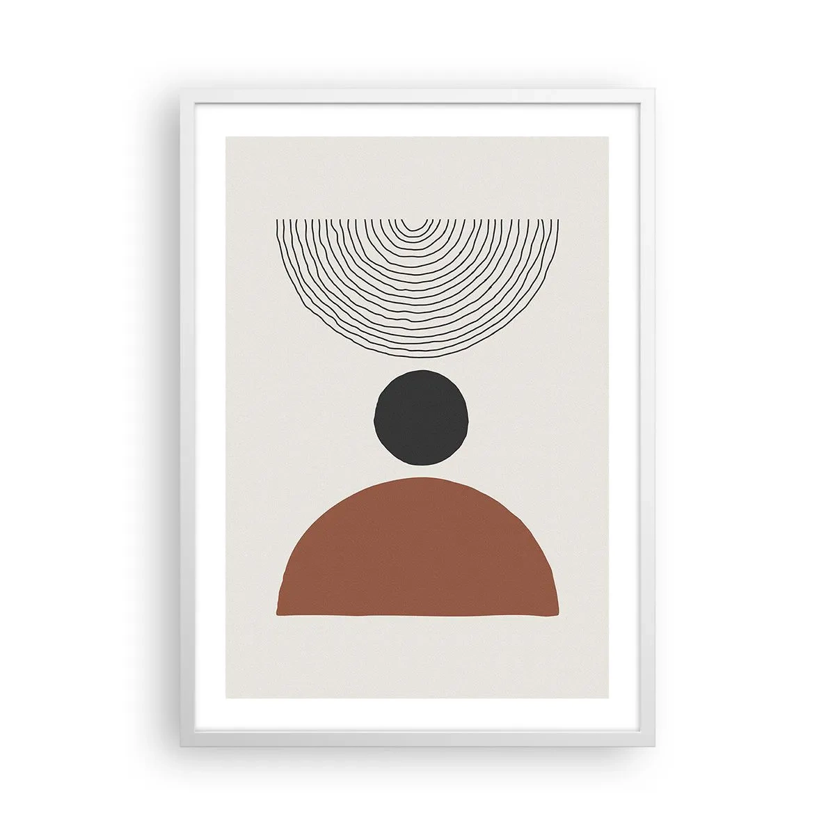 Poster in einem weißen Rahmen - Das Zentrum der Aufmerksamkeit - 50x70 cm