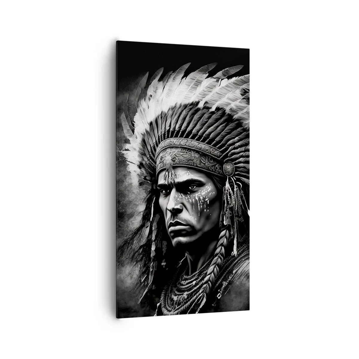 Bild auf Leinwand - Leinwandbild - Anführer und Krieger - 65x120 cm