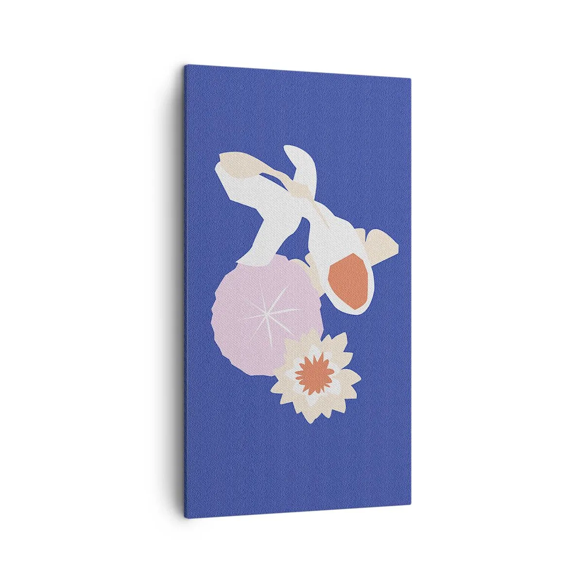 Bild auf Leinwand - Leinwandbild - Komposition von Blüten und Knospen - 45x80 cm