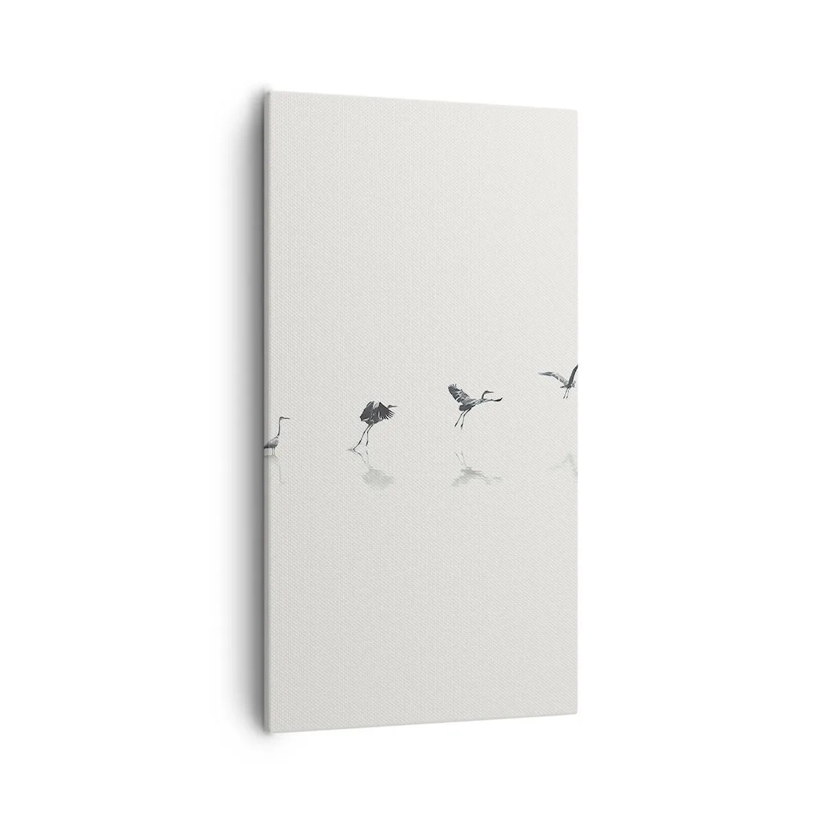 Bild auf Leinwand - Leinwandbild - Vier einfache Schritte - 55x100 cm