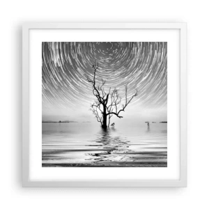 Poster in einem weißen Rahmen - Eine Sinfonie der Natur - 40x40 cm