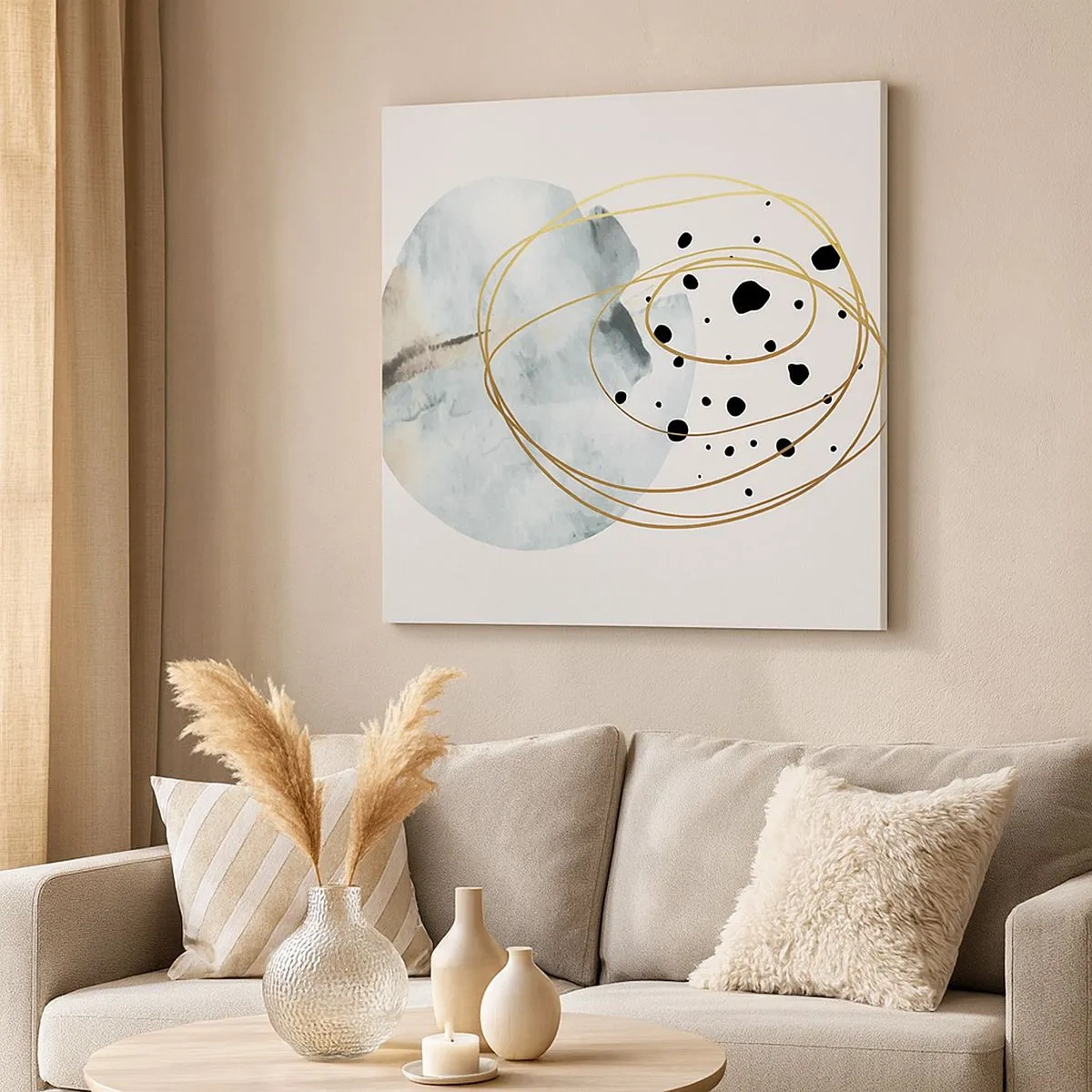 Bild auf Leinwand - Leinwandbild - Vom Weltraum umarmt - 30x30 cm