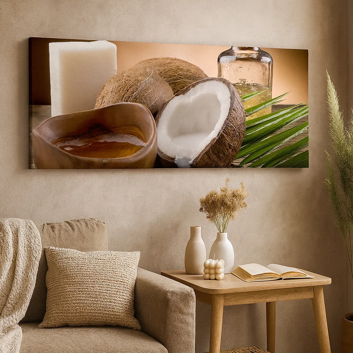 Bild auf Leinwand - Leinwandbild - Gesundheit von tropischen Inseln - 30x30 cm