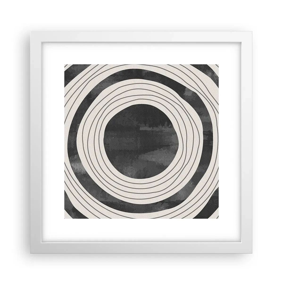 Poster in einem weißen Rahmen - Auf den Punkt gebracht - 30x30 cm