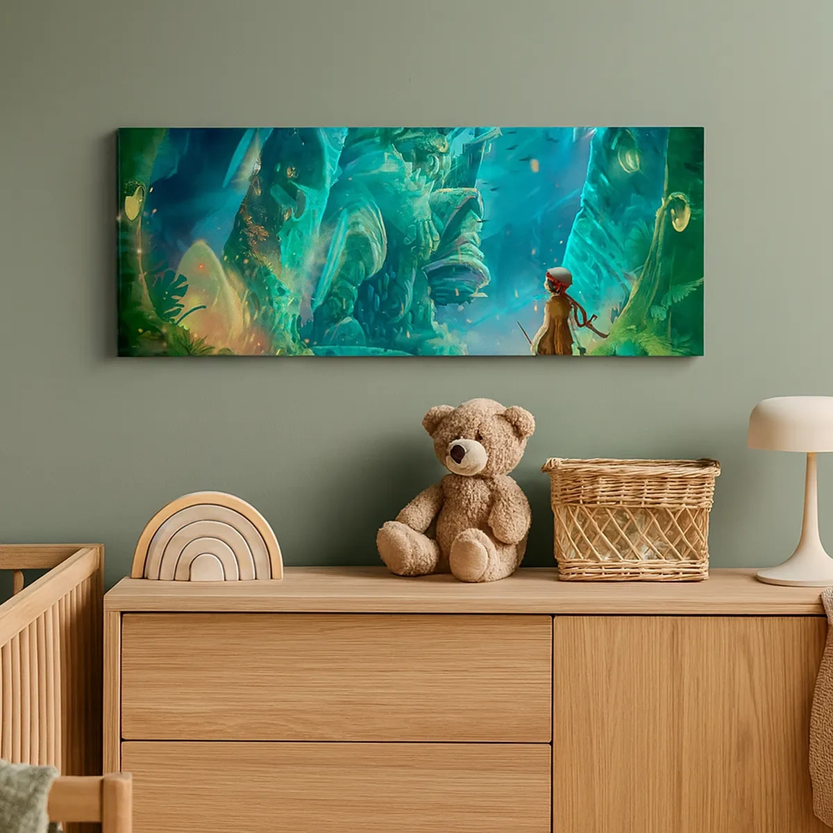 Bild auf Leinwand - Leinwandbild - Aus dem großen Märchenbuch - 30x30 cm