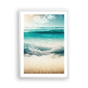 Poster in einem weißen Rahmen - Frieden des Ozeans - 50x70 cm