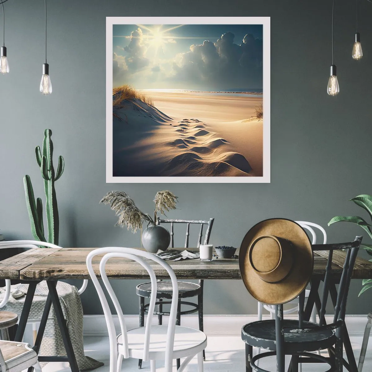 Poster - Beruhigende Landschaft - 50x50 cm