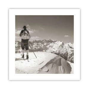 Poster - Und die Berge bleiben unverändert - 40x40 cm