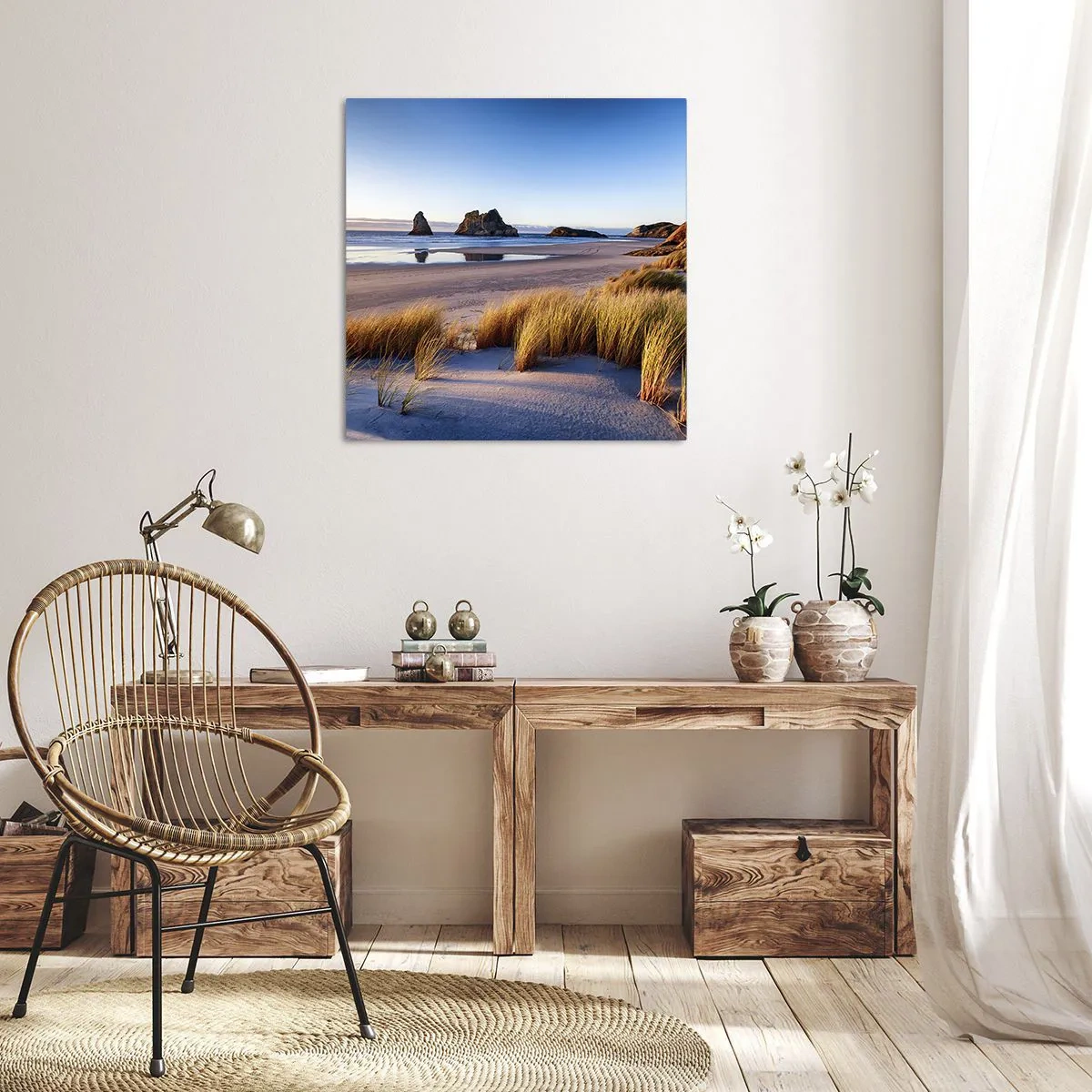 Bild auf Leinwand - Leinwandbild - Für Friedenssuchende - 70x70 cm