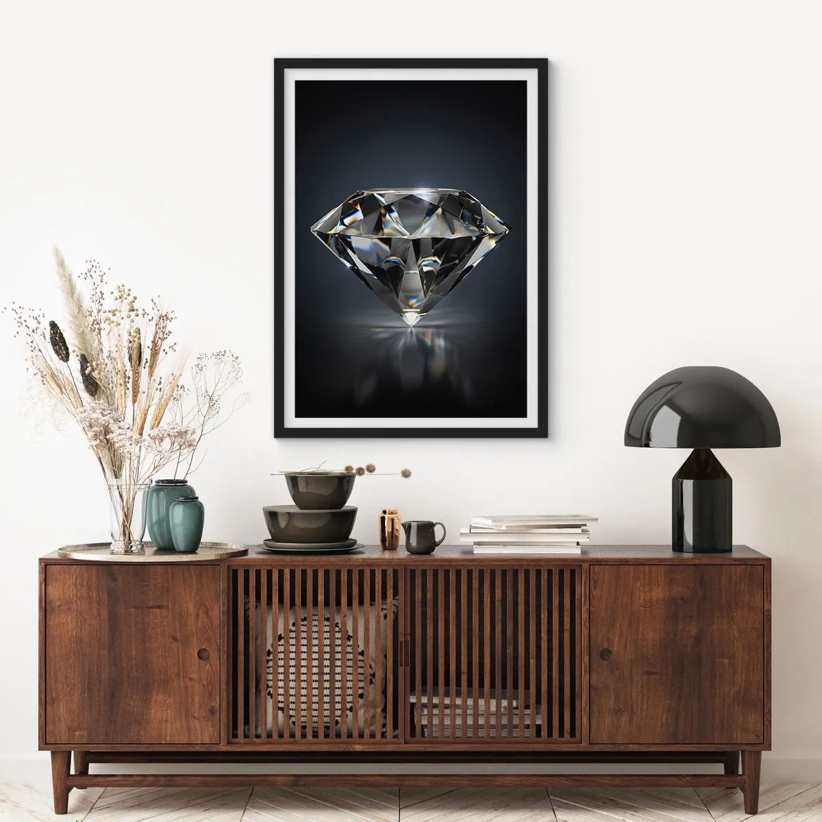 Poster in einem schwarzem Rahmen - Beste Freundin - 61x91 cm