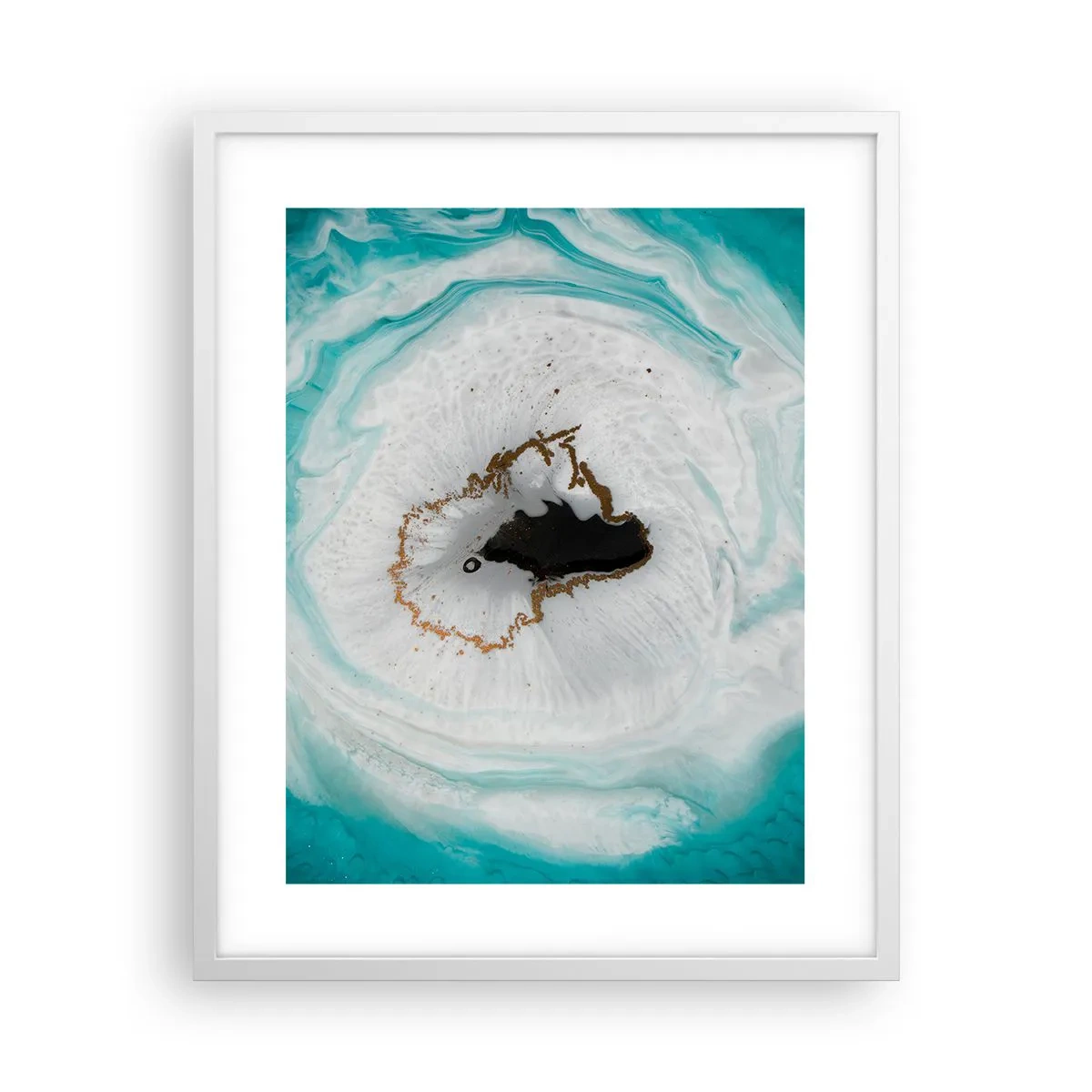 Poster in einem weißen Rahmen - Nach Innen eindringen - 40x50 cm