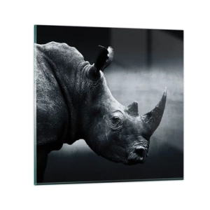 Glasbild - Bild auf glas - Richtiges Profil - 70x70 cm