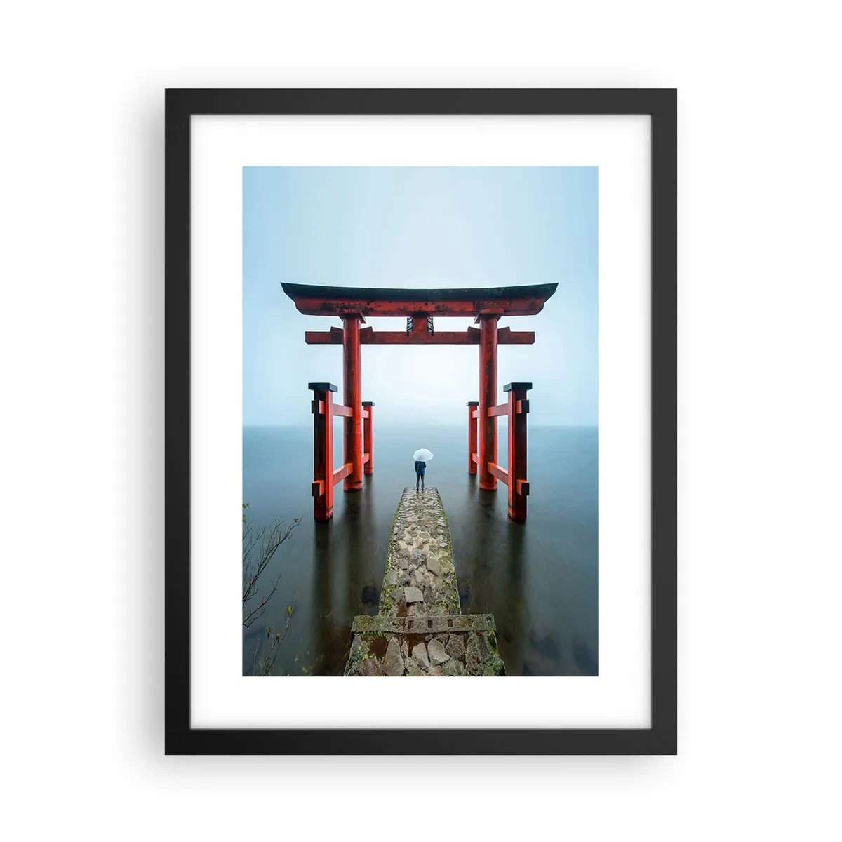 Poster in einem schwarzem Rahmen - Japanische Träumerei - 30x40 cm