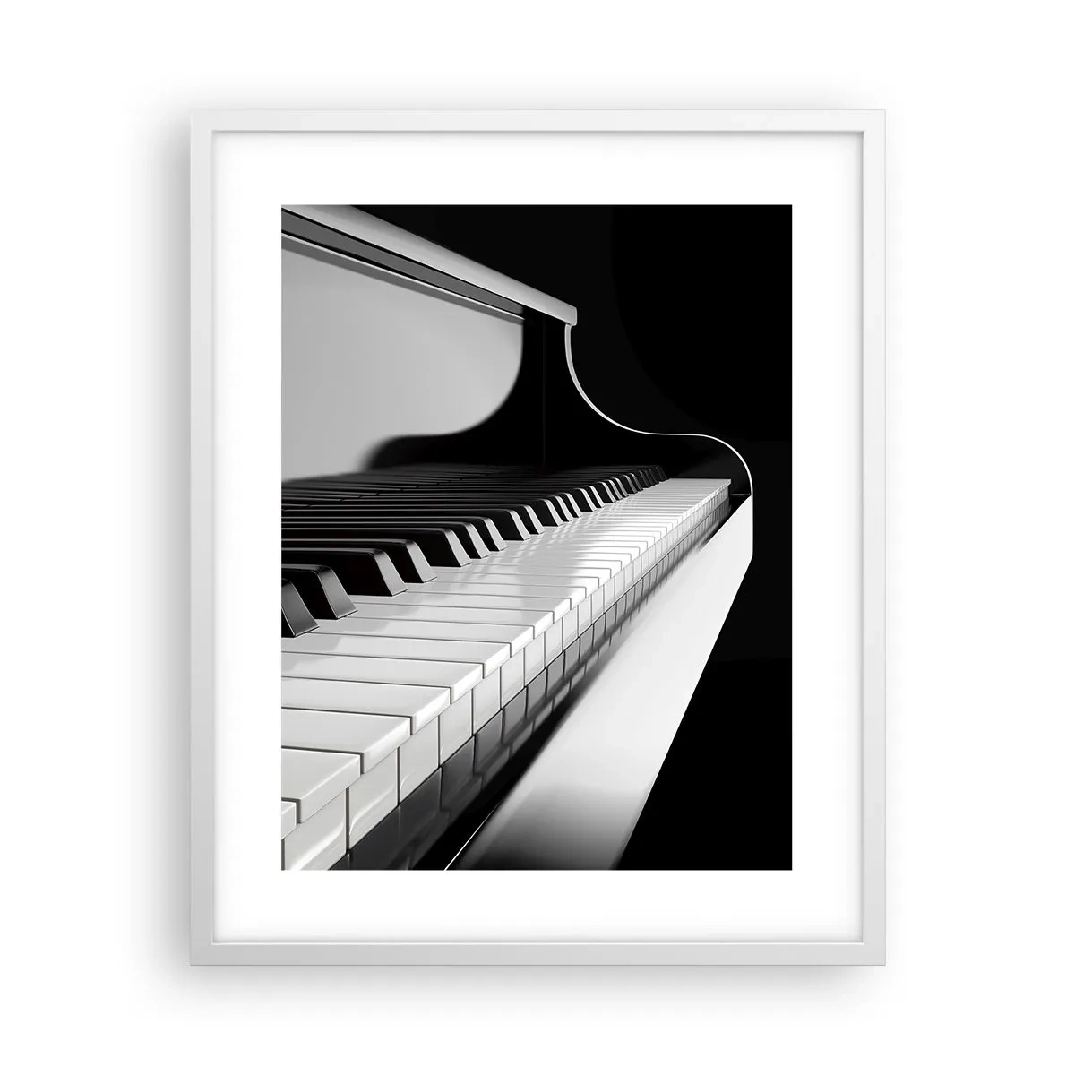 Poster in einem weißen Rahmen - Harmonie von Formen und Farben - 40x50 cm