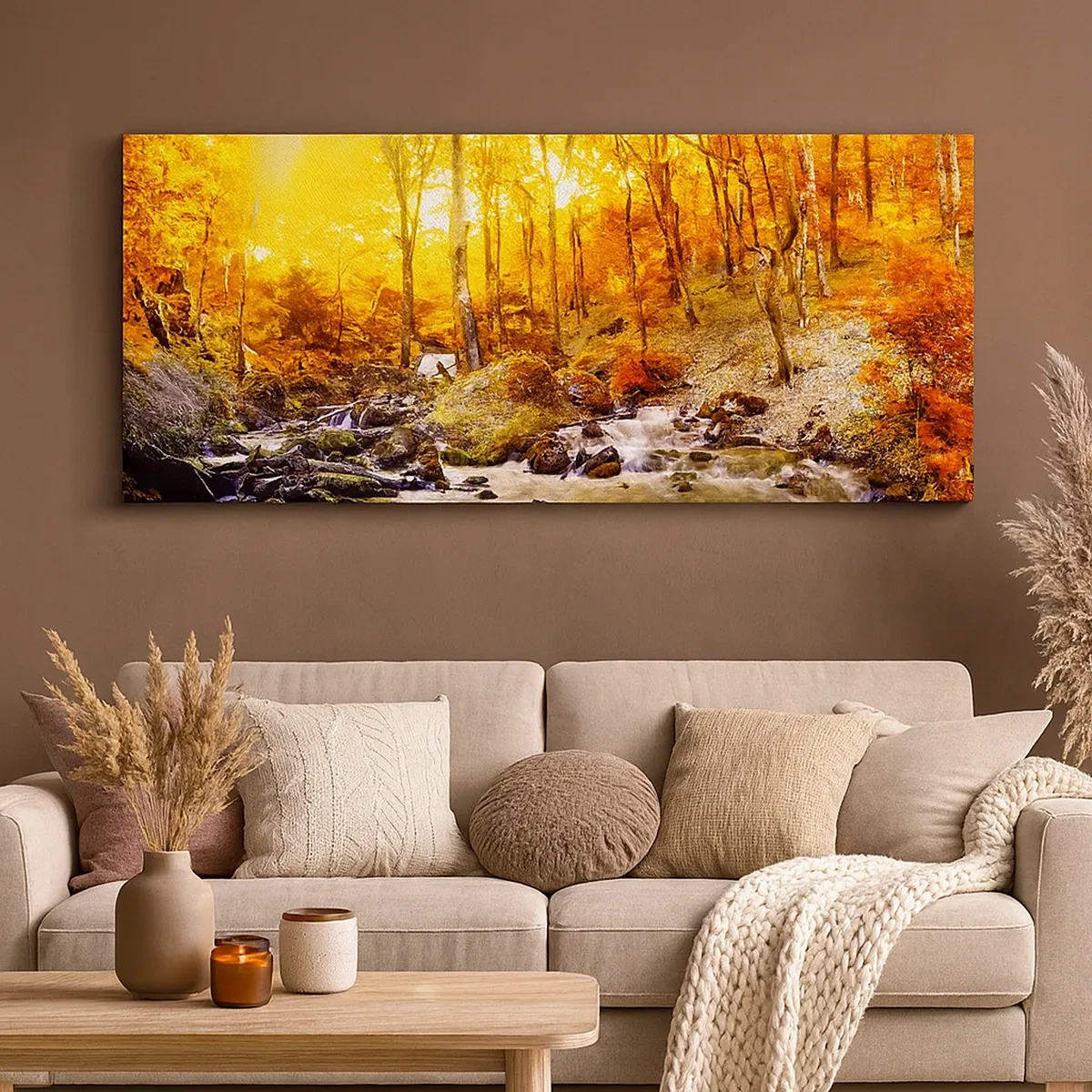 Bild auf Leinwand - Leinwandbild - In Gold und Platin gefasste Steine - 30x30 cm