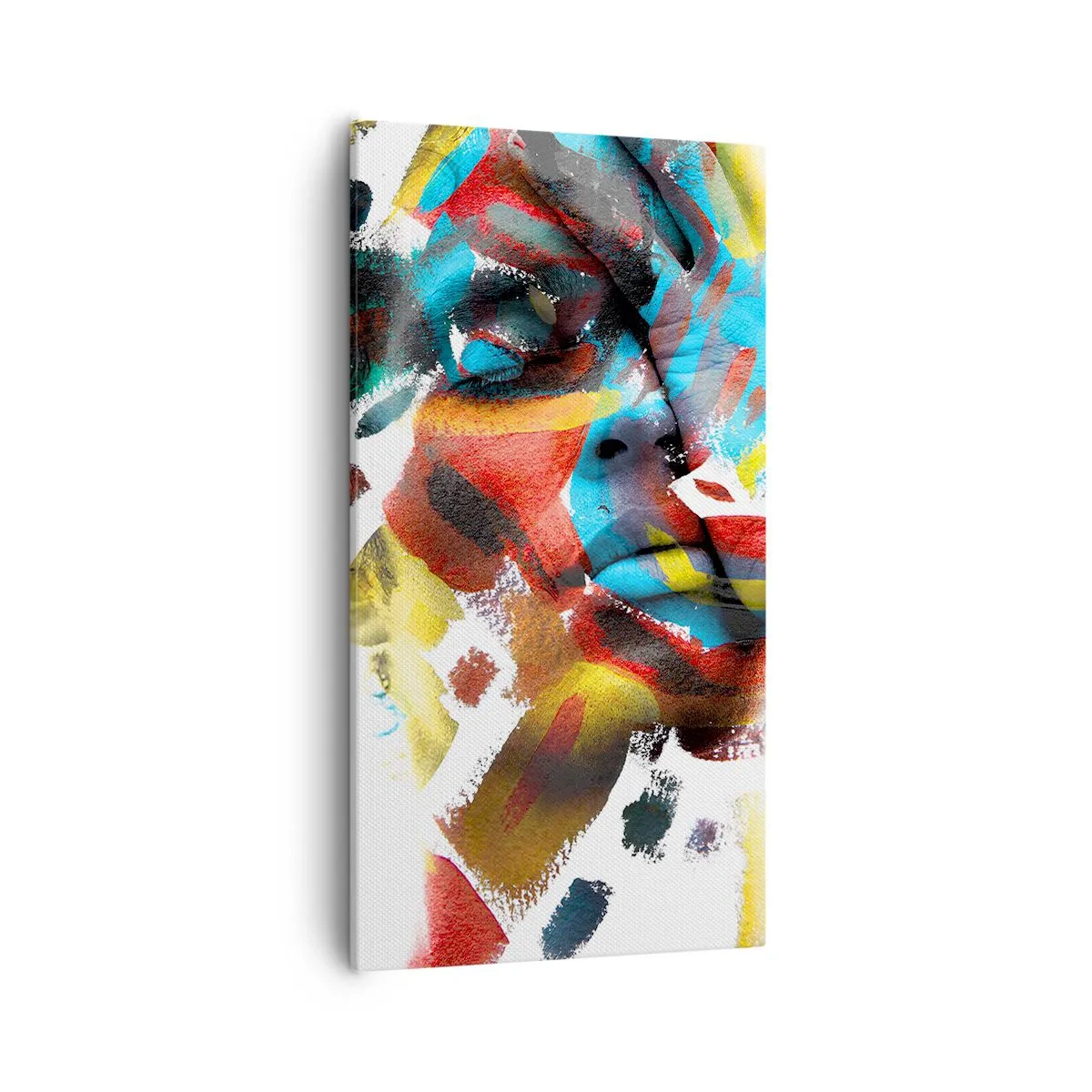 Bild auf Leinwand - Leinwandbild - Eine bunte Persönlichkeit - 55x100 cm
