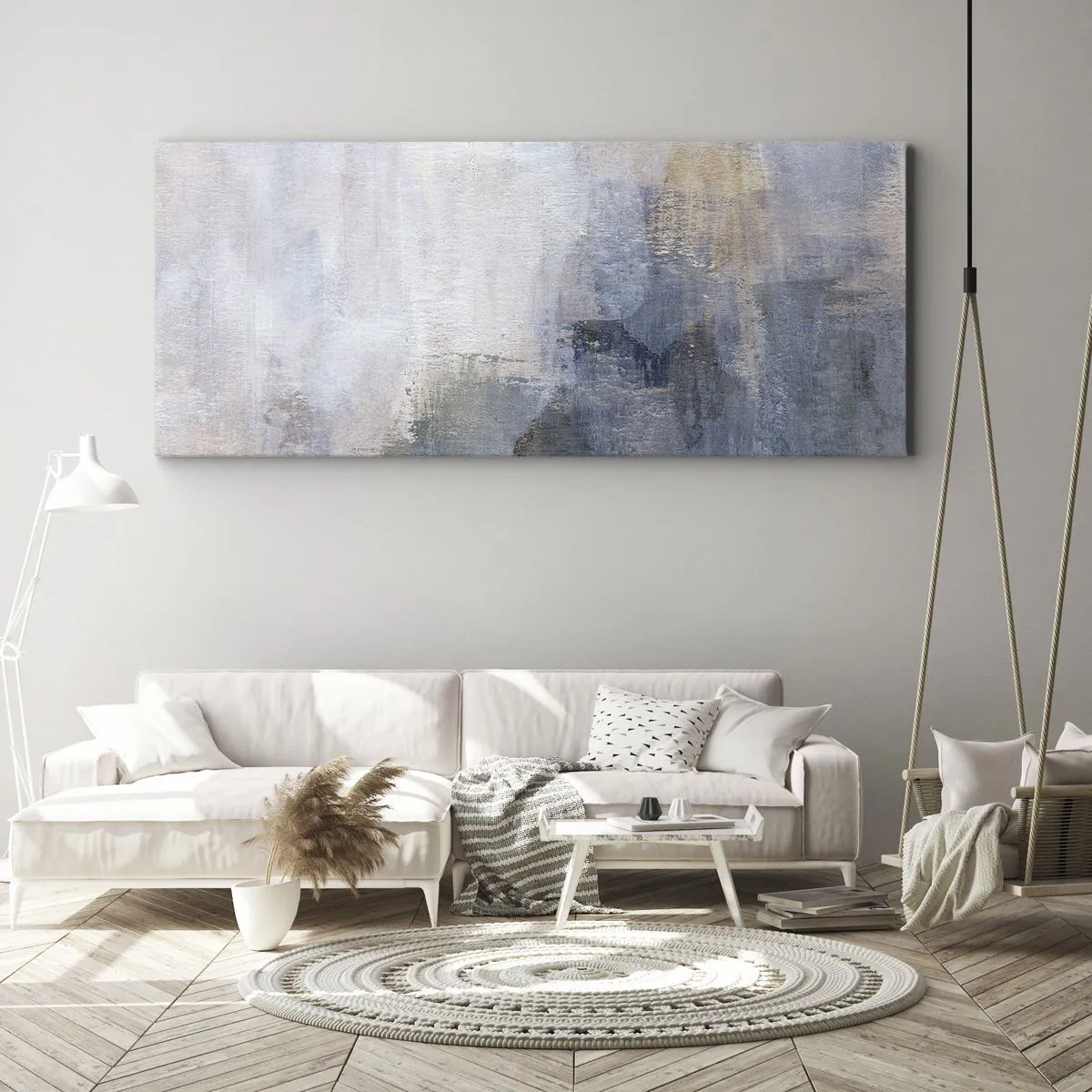 Bild auf Leinwand - Leinwandbild - Farbtöne und Akkorde - 100x40 cm