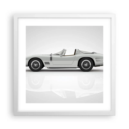 Poster in einem weißen Rahmen - Spaß versprochen - 40x40 cm