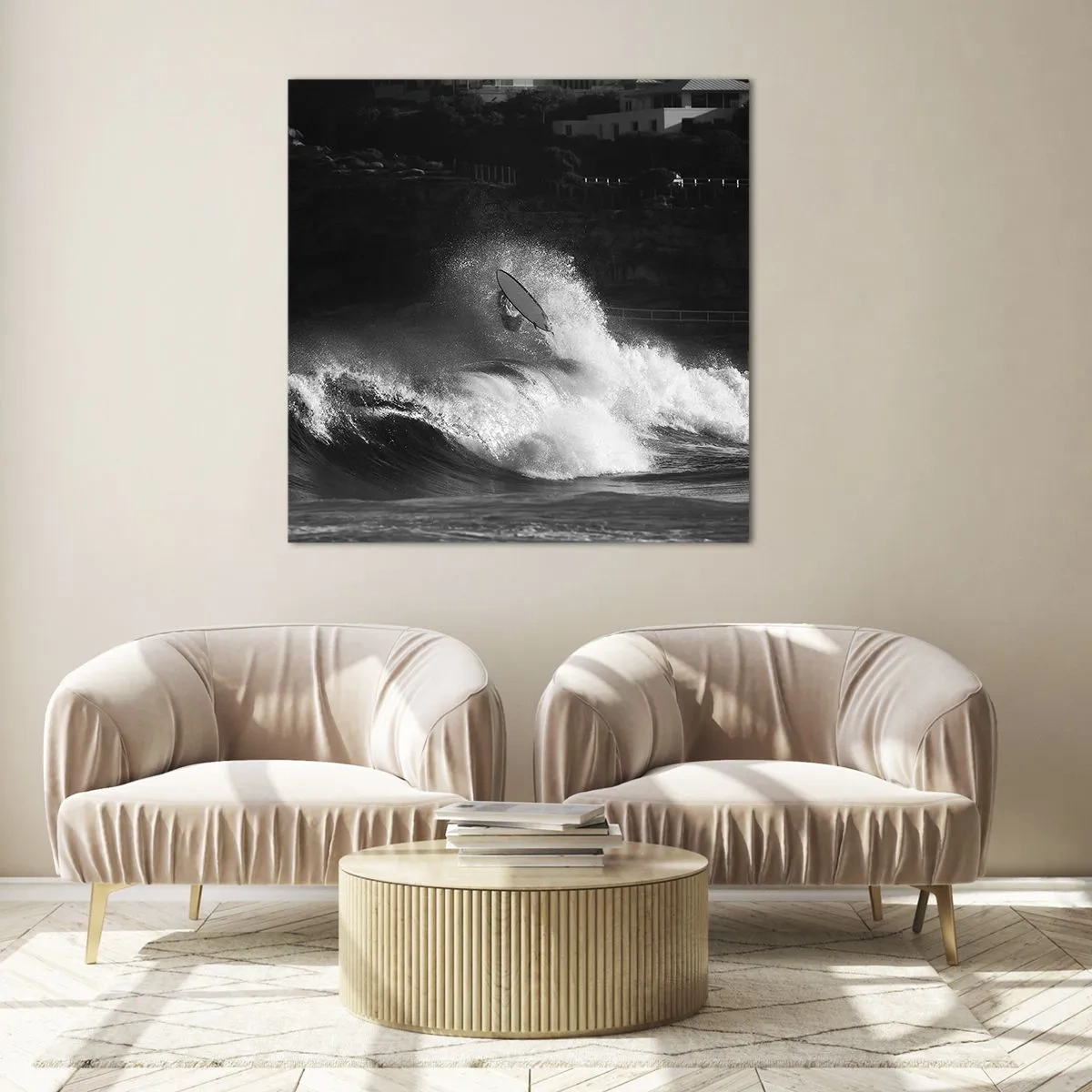 Glasbild - Bild auf glas - Herausforderung angenommen! - 40x40 cm