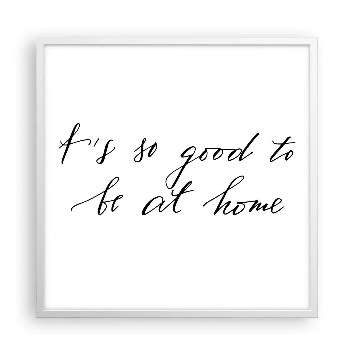 Poster in einem weißen Rahmen - Die ganze Wahrheit - 60x60 cm