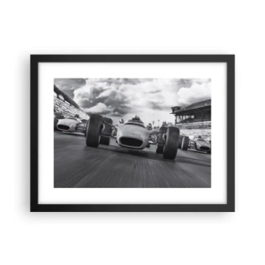 Poster in einem schwarzem Rahmen - Power ist da! - 40x30 cm