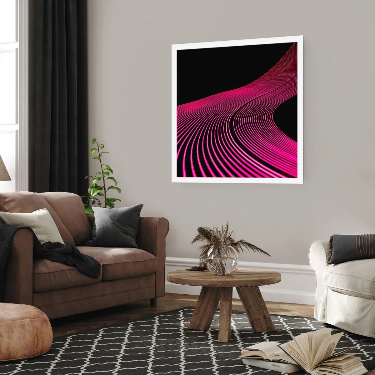 Poster - Allee des Lichts - 50x50 cm