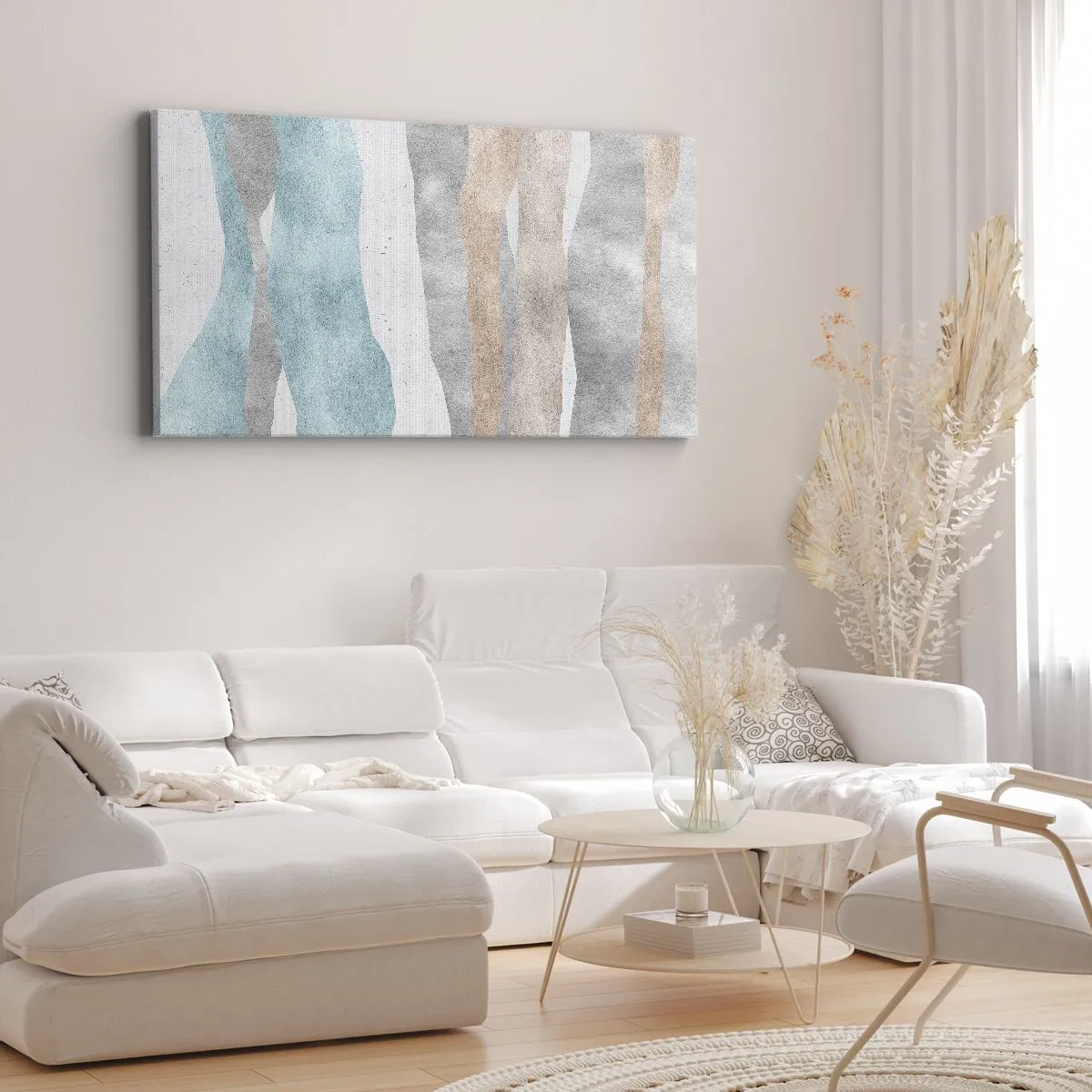 Bild auf Leinwand - Leinwandbild - Studie über Nähe - 100x40 cm
