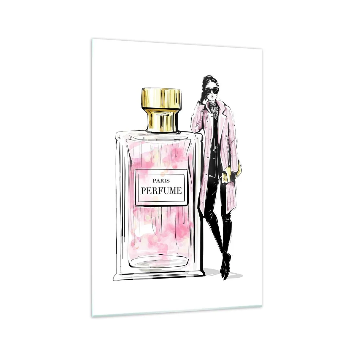 Glasbild - Bild auf glas - Pariser Sinnlichkeit - 70x100 cm