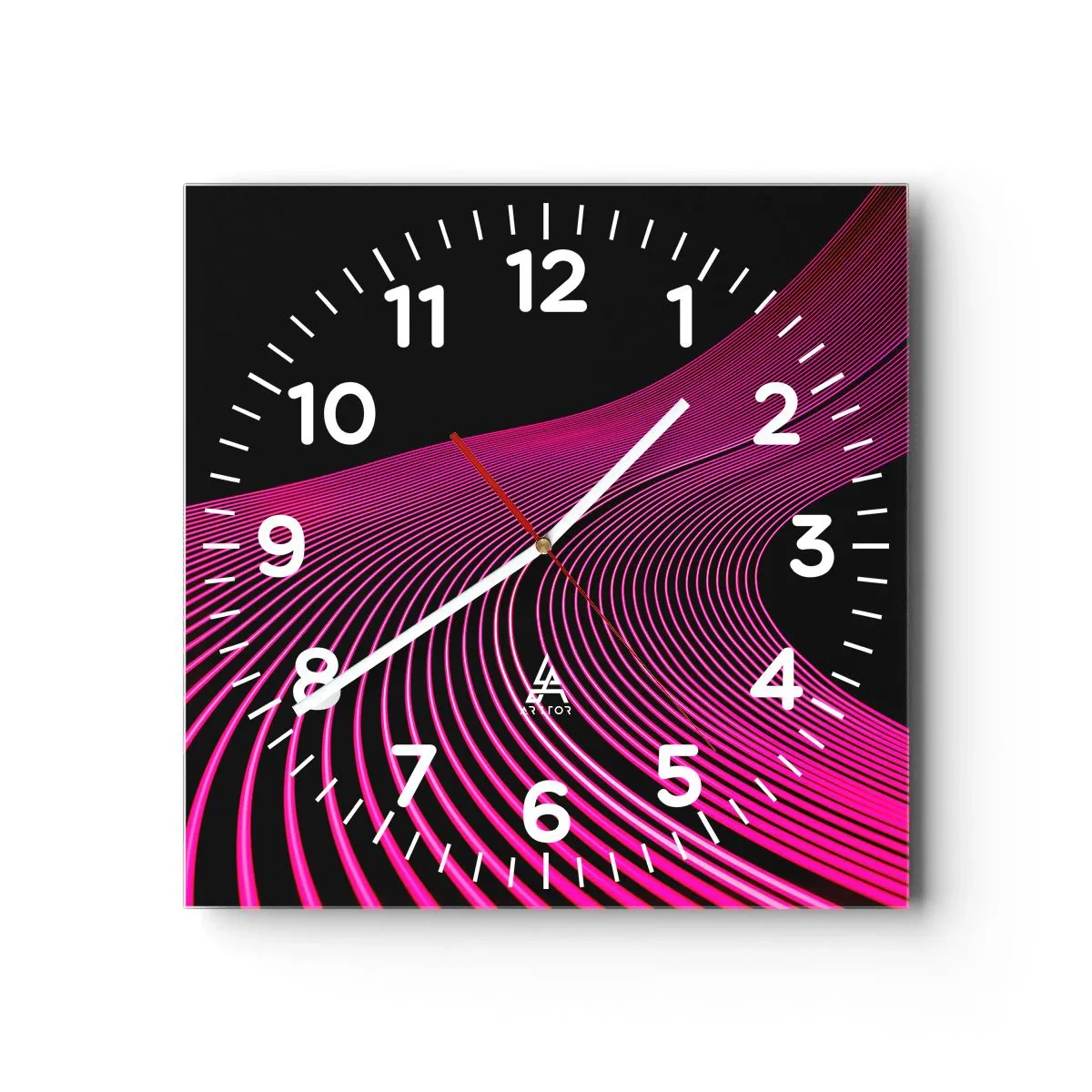 Wanduhr - Glasuhr - Allee des Lichts - 40x40 cm