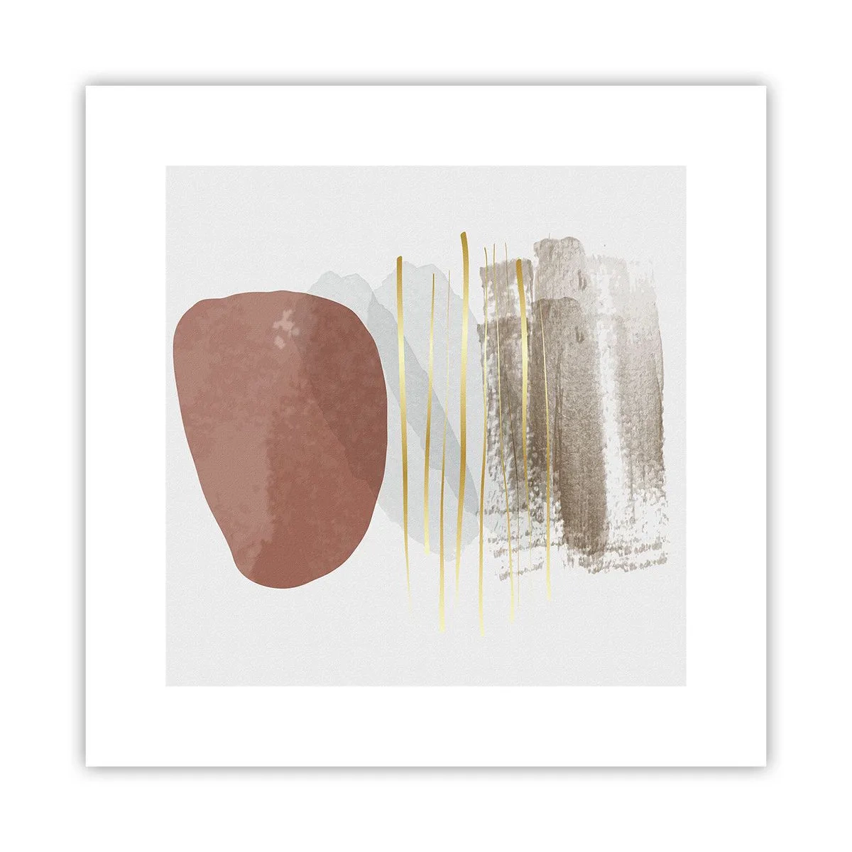 Poster - Abstrakte Kolonnade - 30x30 cm