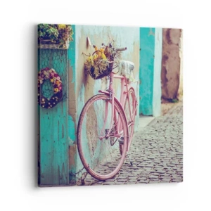 Bild auf Leinwand - Leinwandbild - Ich komme gleich wieder - 40x40 cm