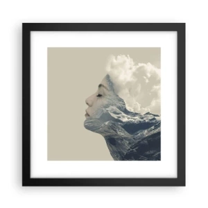 Poster in einem schwarzem Rahmen - Die Schönheit der Elemente der Natur - 30x30 cm