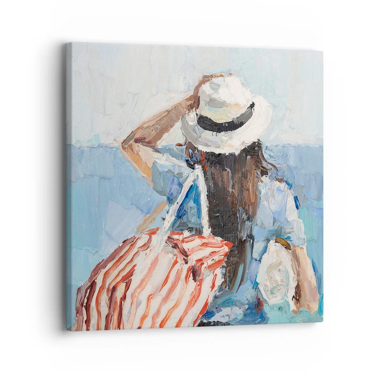 Bild auf Leinwand - Leinwandbild - Willkommen in den Sommerferien - 30x30 cm