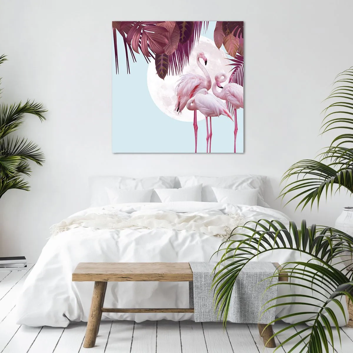 Bild auf Leinwand - Leinwandbild - Drei Vogelgnaden - 50x50 cm