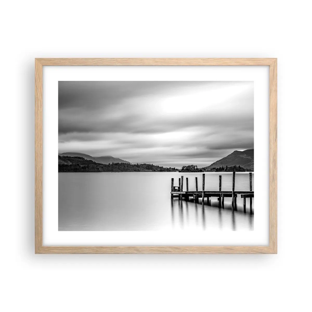 Poster in einem Rahmen aus heller Eiche - Milde und Kraft - 50x40 cm