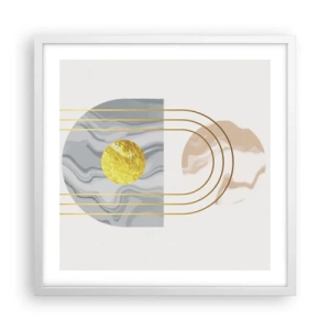 Poster in einem weißen Rahmen - Helligkeit und Brillanz - 50x50 cm