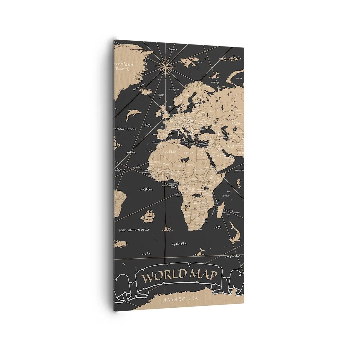 Bild auf Leinwand - Leinwandbild - Die Grenzen meiner Welt - 65x120 cm