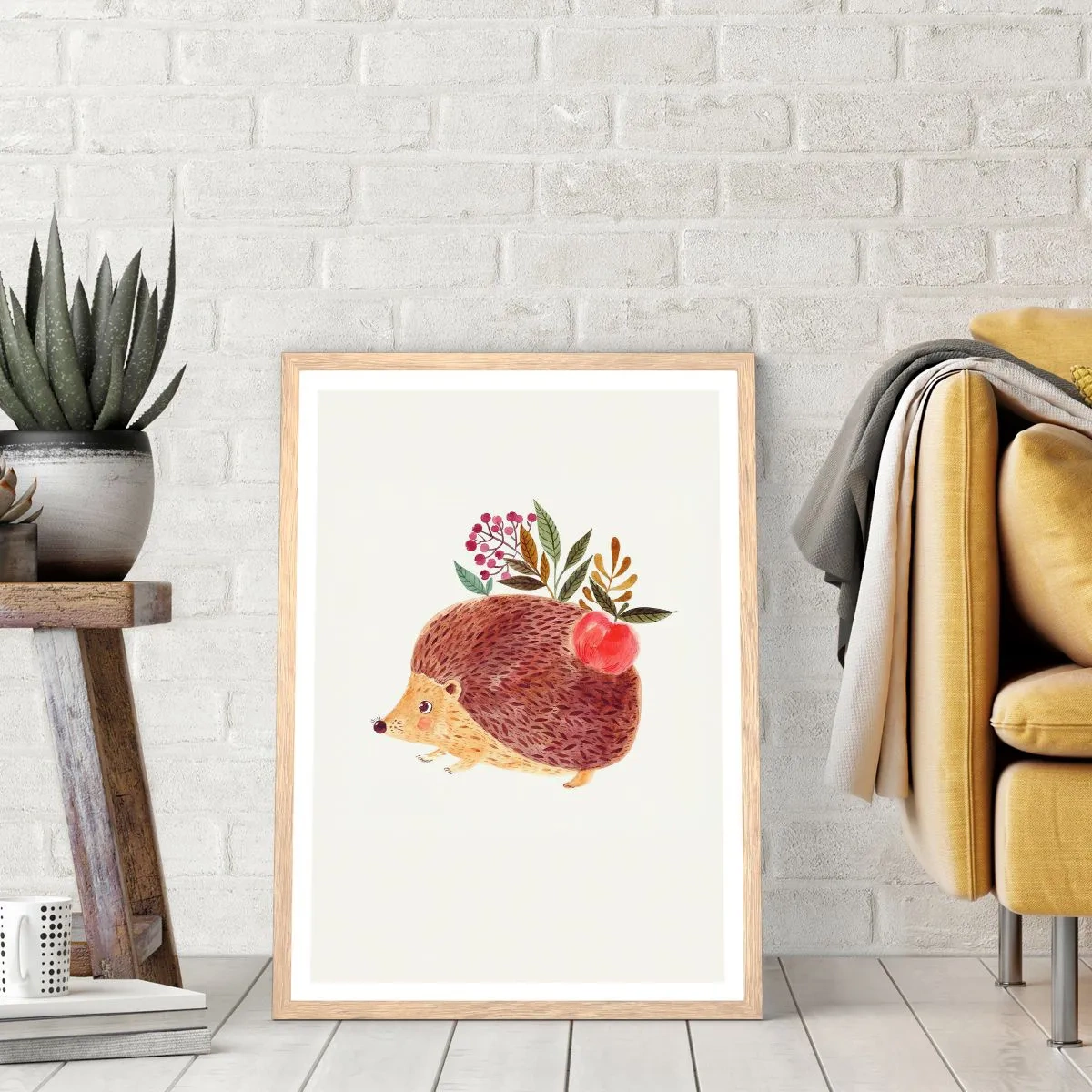 Poster in einem Rahmen aus heller Eiche - Und dann magst du mich schon - 70x100 cm