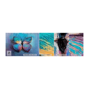 Fototapeten Muster Selbstklebend Deluxe Sticker - In all seiner Pracht - Schmetterling, Stück, Malerei - 100x30 cm