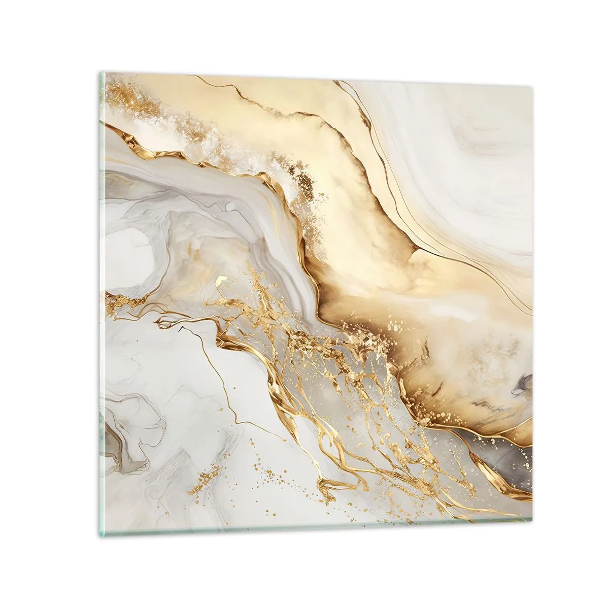 Glasbild - Bild auf glas - Abstraktion: Schönheit und Güte - 30x30 cm