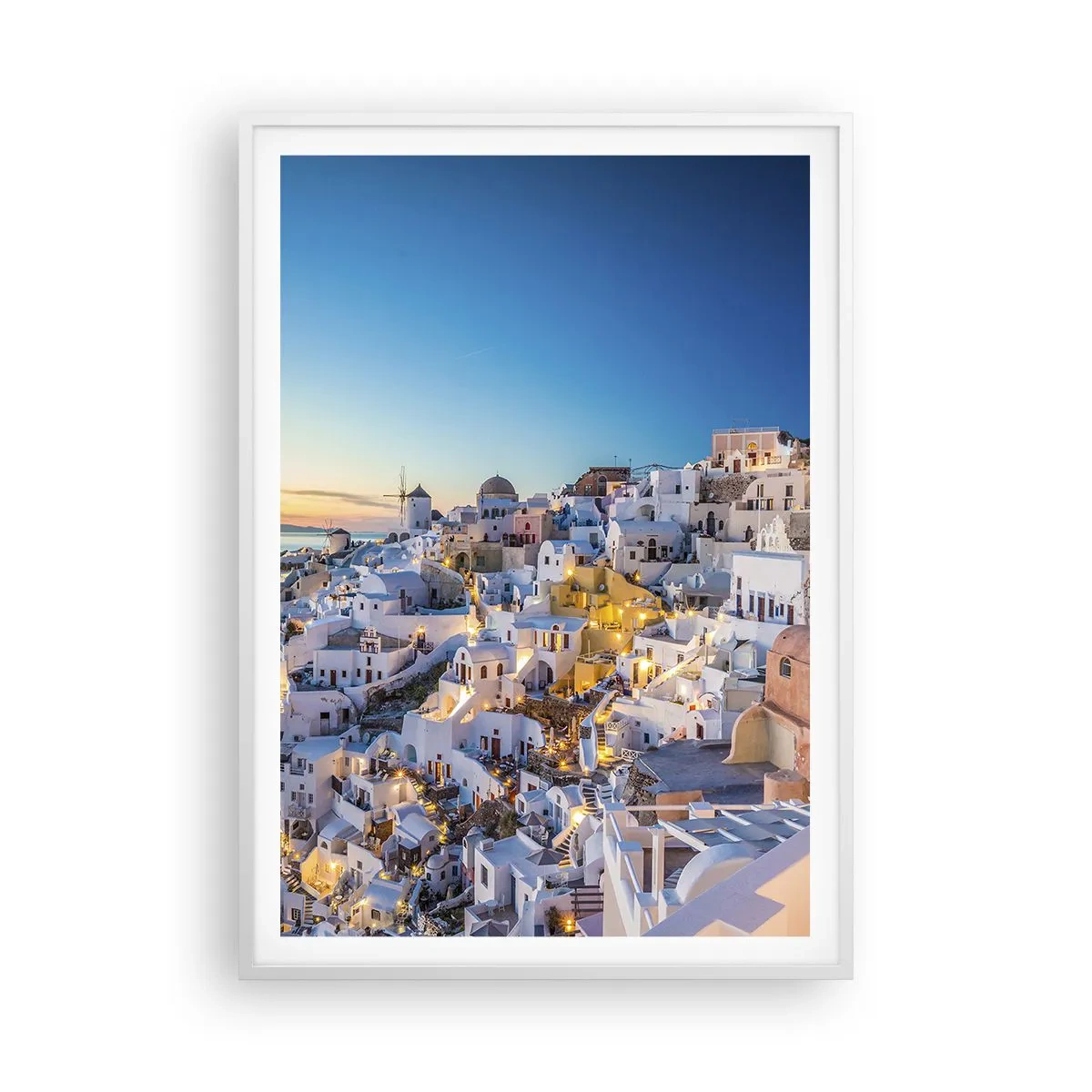Poster in einem weißen Rahmen - Die Essenz des Griechischen - 70x100 cm