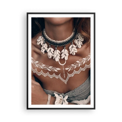 Poster in einem schwarzem Rahmen - Talismane, Rituale der Weiblichkeit - 70x100 cm