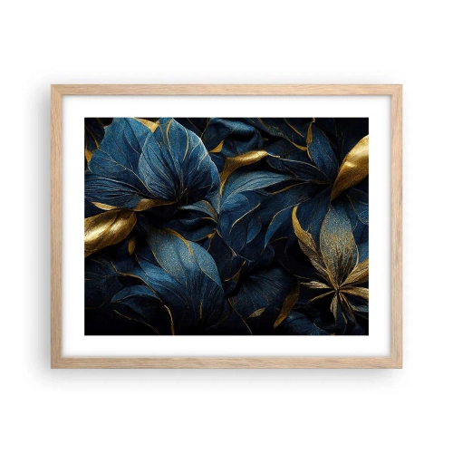 Poster in einem Rahmen aus heller Eiche - Mit Gold gefüttert - 50x40 cm